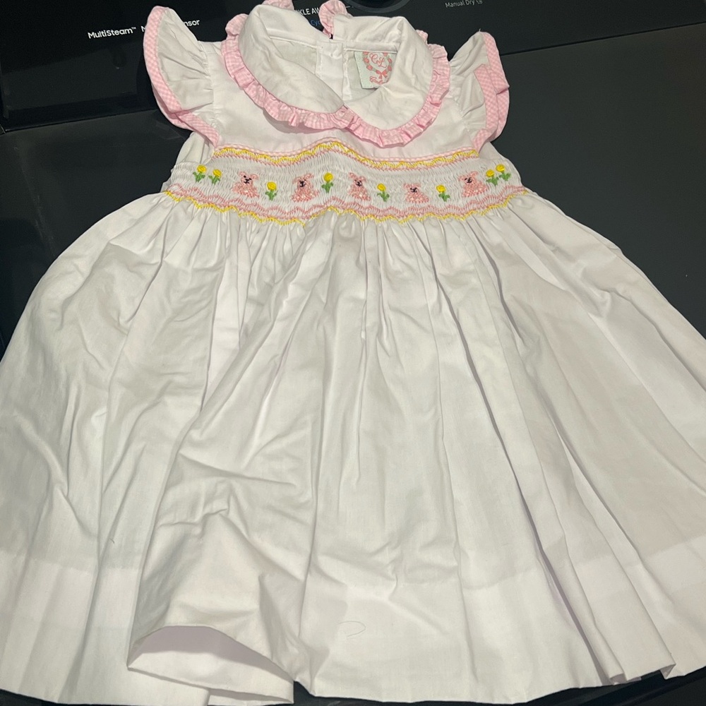 Cecil & Lou Smocked Dress Long Easter Bunny - Picture 2 of 4